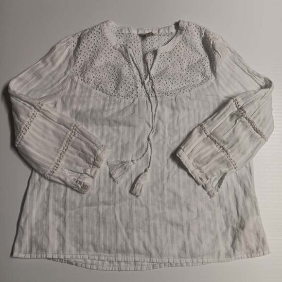 Lucky Brand Tops - LUCKY BRAND long sleeve embroidered tunic